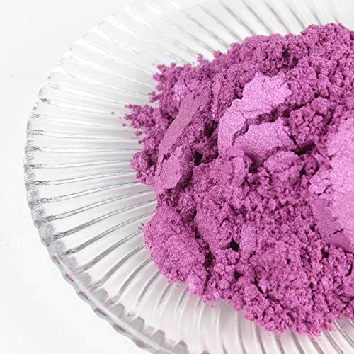 CRUSEA Healthy Natural Mica Powder Non-Toxic. Soap Colorant, Makeup, Eye-Shadow, Soap Powder (Rose 1.75oz)