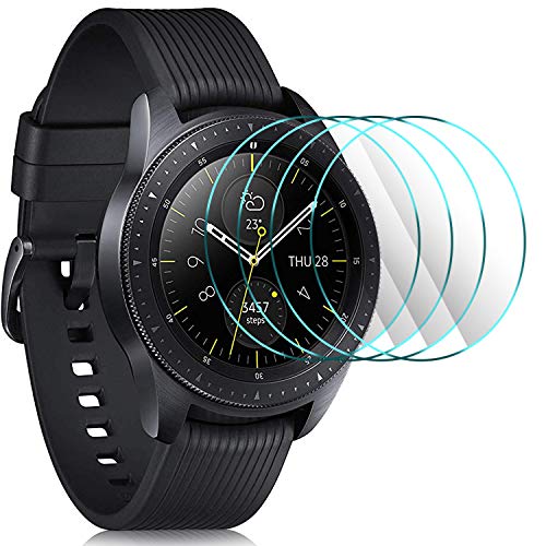IVSO Samsung Galaxy Watch 2018 Screen Protector, [Scratch-Resistant] [No-Bubble ] 9H Hardness HD Clear Tempered Glass Screen Protector Samsung Galaxy Watch 2018 42mm SM-R810 Smartwatch(4pcs) - Thumbnail 6