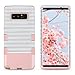 ULAK Galaxy Note 8 Case, Soft Silicone Bumper Anti Slip Dust Scratch Shock Resistance Protective Hard PC Cover for Samsung Galaxy Note 8 (Rose Gold Stripes)