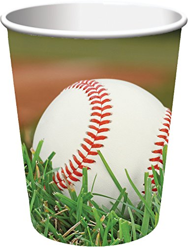 Creative Converting 8 Count Sports Fanatic Baseball Hot/Cold Cups, 9 oz, Multicolor