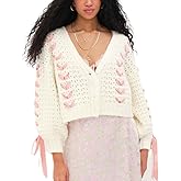 Women Y2k V Neck Sweater Retro Low Cut Long Sleeve Pullover Top E-Girl Cute Solid Loose Fit Lace Up Going Out Jumper