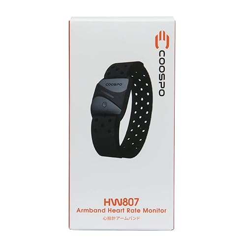 COOSPO Heart Rate Monitor Armband HW807, Bluetooth ANT+ HRM