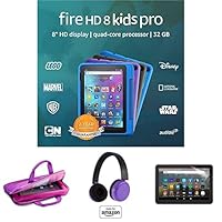 Fire HD 8 Kids Pro tablet, 8” HD (Doodle) with Kids Headset + Sleeve + Screen Protector