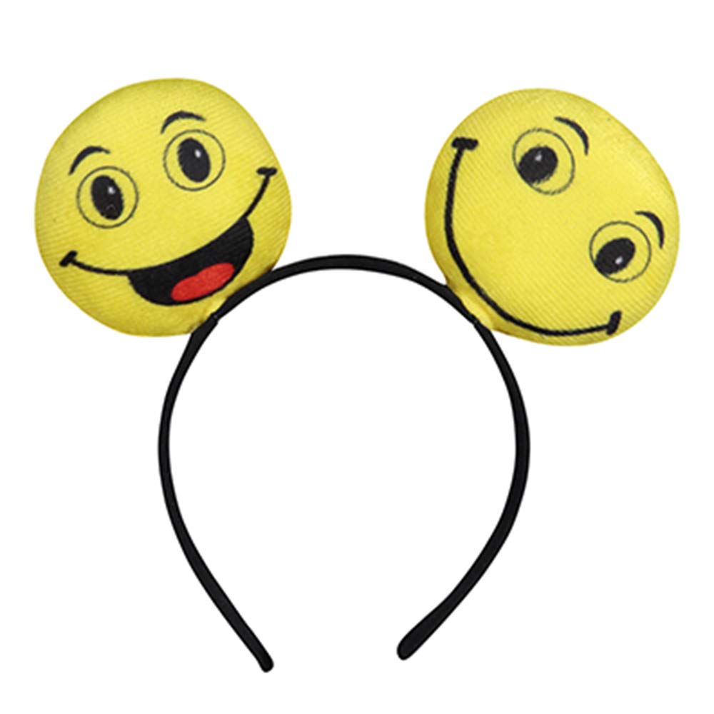 Dress Up America Smiling Face Party Headband for Kids - Wacky Crazy Smiling Face Hairband Accessories