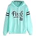 Womens Friends Hoodies,Crop Top Sweatshirt Athletic Hooded Pullover L Green