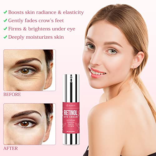 Retinol Eye Cream for Dark Circles and Puffiness, Anti Aging Eye Cream