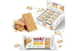 POGALA Sesame Thins Classic, 72 Pack Bulk, (Sesame Snaps), Gluten Free, Vegan, Delicious and Crunchy Sensibly Sweet Snacks, 2.16 Kg Total, Individually Packed, 4lb 12oz.