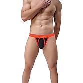 SUMABA Mens Swimwear Sexy Swim Briefs Low Rise Quick Dry Bikini Swimsuit with Drawstring