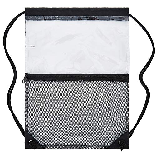 Clear Drawstring Bag, Bulk Bags Cinch Sacks Backpack Pull String Bags