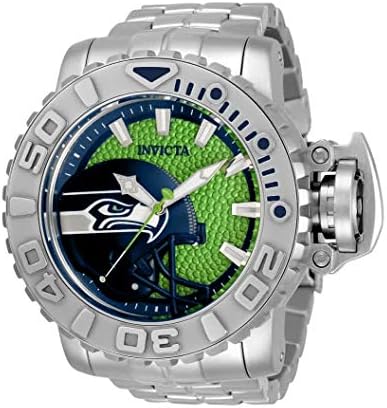 Nfl シアトル シーホークス 自動巻き メンズ腕時計 国産品 グリーンダイヤル