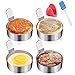 Egg Ring Stainless Steel Omelet Mold Non Stick Cooking Pancake Ring Cooking Tool（3 Inch, 4pack） with 1 Free Oven Glove and 1 Free Oil Bottle Brush. (4 packs)
