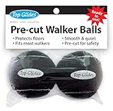 Pre-cut Walker Glide Balls - 15 Colors & Styles (Black)
