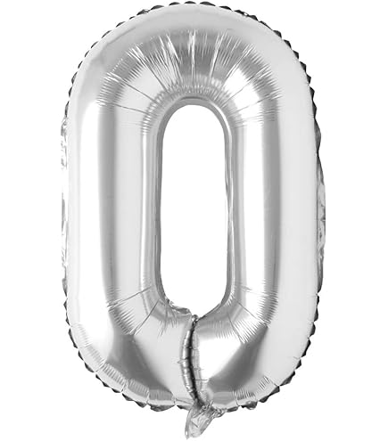 40-Inch Silver Letter Foil Balloon - Birthday Wedding Holiday Party Decorations