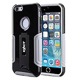 iPhone 6 Case - Exact Apple iPhone 6 4.7 Case [METRO Series] - Dual-Layer Hybrid Kickstand Case for Apple iPhone 6 (4.7-inch) Black/Gray