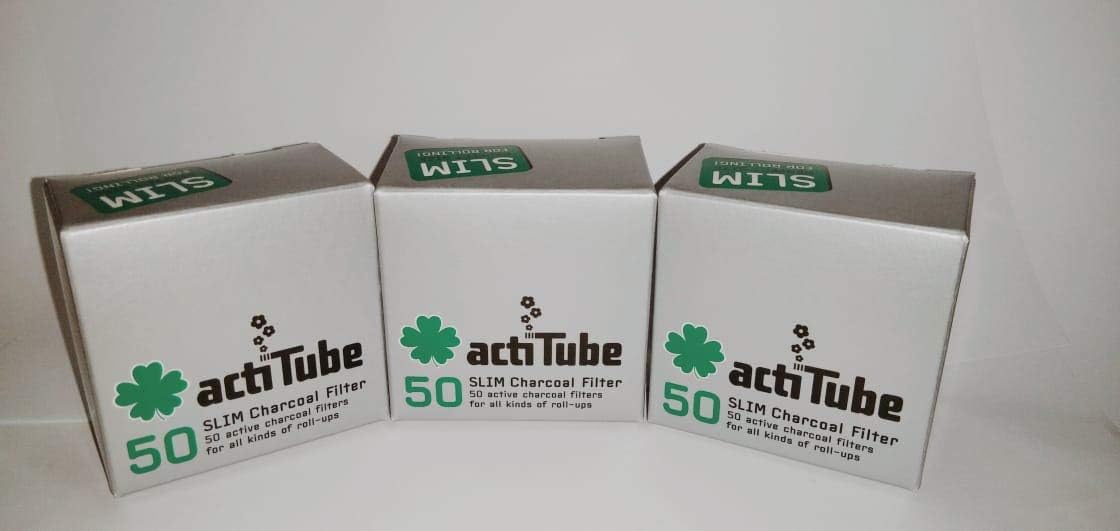 actiTube Activated Charcoal Smoking Filter(3x50) Pack of Three
