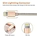 Ambet iPhone Lightning Cable to USB Cable- 3PCS 5 Feet (1.5 Meters) Gold Cord -Sync apple iOS iPhone Charging Charger Cable for iPhone 7/SE/6s/6/ 5/5c/5s/Plus, iPad, iPod