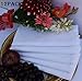 100% Cotton Cloth Dinner Napkins – White, 20x20 Inches, Hemstitched, Elegant & Reusable, Soft Fabric Table Napkins for Weddings, Restaurants,Events & Home Dining – Set of 12