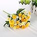 SOLEDI 1 Bunch 25-stem Artificial Flower Dianthus Caryophyllus Carnation Fake Silk Flower Plastic Flower Arrangement Wedding Party Home Garden Decor Room Decoration New