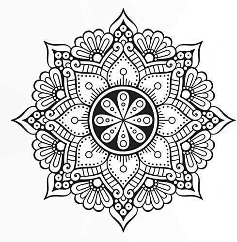 Round Mandala Medallion Reusable Stencil A3 A4 A5 & Bigger Sizes Wall Decor / M3 (PVC Reusable Stencil, M Size - 100 x 100 cm, 39.3 x 39.3 in)