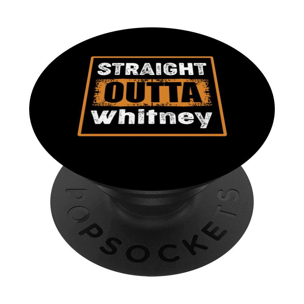 Straight Outta Whitney Nevada USA Retro Distressed Vintage PopSockets Swappable PopGrip