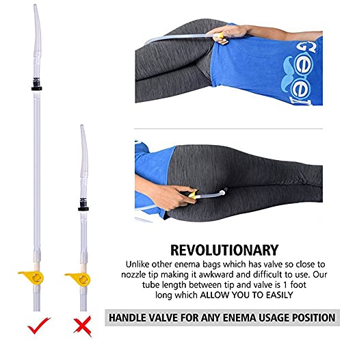 Reusable Silicone Enema Bag Kit2L Coffee and Water Enema Cleansing 6