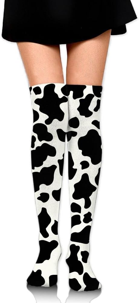 cow print knee high boots