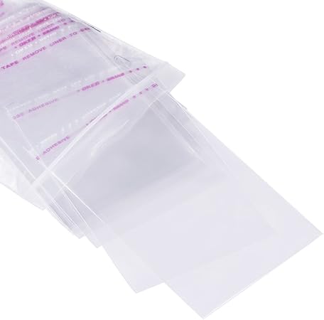 Amazon Beadthoven 100枚入り 11 8x7cm 長方形 自己接着 ミニ 透明opp袋 パッケージ 包装袋 透明のセロファンの袋 ラッピング 袋 透明食品収納袋 密閉袋 自立袋 菓子袋 規格袋 小分けラッピング お菓子 クッキー チョコレート 保存 包装 バレンタイン ホワイトデー