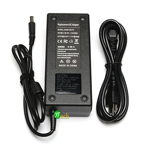 YTech 19.5V 7.7A 150W New Charger/ C Adapter Power Cord for Dell Alienware M14X M15X,Dell Precision M6300 M6400 XPS Gen 2 M1710,Compatible P/N:PA-5M10 J408P DA150PM100-00 ADP-150RB