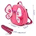 Hipiwe Butterfly Baby Walking Safety Backpack Anti-Lost Mini Bag Toddler Child Strap Backpack with Safety Leash (Pink) (Pink)