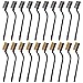 20 pcs Wire Brush Metal Brush for Cleaning Welding Slag and Rust (Stainless Stell and Brass) Scratch Brush Curved Handle Slag Brush Masonry Brush Wire Bristle Rust Brush
