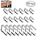 OUNONA Tablecloth Clips Clamps,Included 2 Different Size,20 Clips in Total