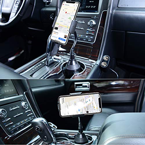 Cup Holder Phone Mount Universal Adjustable Gooseneck Cup Holder Cradle Car Mount for Cell Phone iPhone Xs/XS Max/X/8/7 Plus/Galaxy - Thumbnail 6