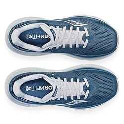 Saucony Men's Guide 17 Sneaker, Denim/Cloud, 9