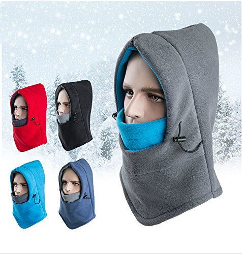 ThreeH Balaclava Double Layers Thicken Warm Face Mask Outdoor Sports Winter Mask FM01,Black