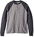 Hanes Men's Beefy Long Sleeve Three-Button Henley