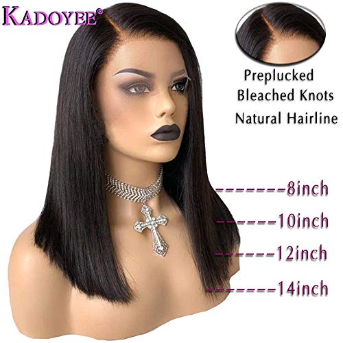 Kadoyee Brazilian Hair Straight Natural Color Human Hair Lace