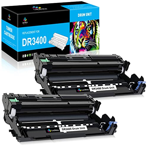 LeciRoba DR3400 for Brother DR-3400 for Brother DCP-L5500DN L6600DW HL-L5000D L5100DN L5200DW L6250DN L6300DW L6300DWT L6400DW L6400DWT MFC-L5700DN L57500 DW L680 DW 0DW L6800DWT L6900DW (2 Pack)