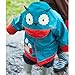 Skip Hop Zoo Little Kid-Toddler Hooded Raincoat for Girls, Owl, Blue, (Size 3-4) (Discontinued by Manufacturer)