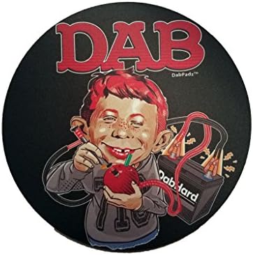 DAB 5" Round Fabric Top Dab Pad Rig Mat (Black)