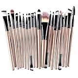 Makeup Brush Set,Han Shi 2017 Fashion 20 pcs 20pcs Make up Brushes Kits Toiletry Kit Clearance (M, Gold)