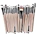 Han Shi Makeup Brush Set, 2017 Fashion 20pcs Make up Brushes Kits (M, Gold)