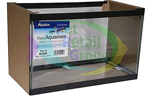 All Glass Aquariums, Black, 10 Gallon