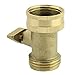 SOMMERLAND Heavy Duty Brass Garden Hose Shut Off Valve (Brass Shut-Off 1PC)