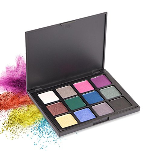 Pro Eyeshadow Palette Big Promotion!ZYooh Golden Pearl Matte Nude Cosmetic Eyeshadow Palette 12 Colors (D)