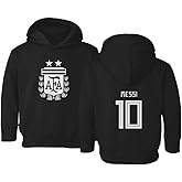 LES TRICOT Soccer 2021 Argentina #10 Lionel MESSI South American Cup Toddler Hooded Sweatshirt