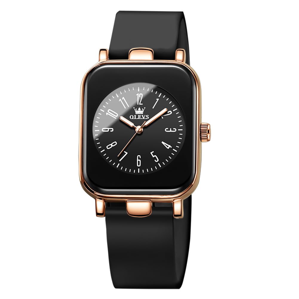 Photo 1 of OLEVS Watch for Women Waterproof Luminous Easy to Read Analog Casual Fashion Watches Rose Gold&Black