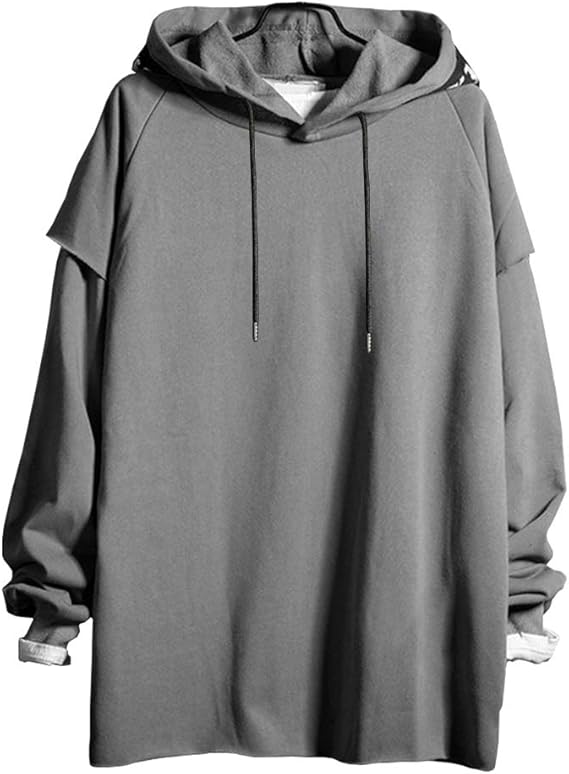 Amazon パーカー メンズ 長袖 フード付き 秋服 おおきいサイズ 無地 プルオーバー カジュアル ゆったり ヒップホップ 大きいサイズ トップス おしゃれ 防風 春 秋 冬 トレーナー パーカー 通販
