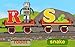 coilbook Alphabet Train Poster XL, 36x24, Great Train Theme with Large Letters and Objects!