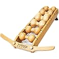 6-Rollers Massager for Back, Spine, Neck, Body and Legs Pain Relief – Wood Therapy Massage Tools