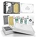 Copag Unique Luxury Design 100% Plastic Playing Cards, Poker Size Jumbo Index Black/Gold Double Deck Set